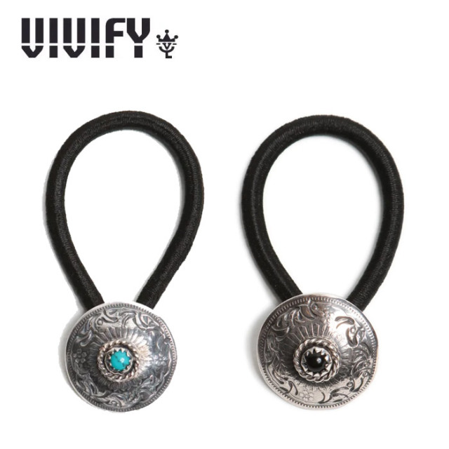 VIVIFY(ヴィヴィファイ)(ビビファイ)　Phoenix 50 Sen Coin Concho with Stone　【コンチョ】【VFO-128】【オーダーメイド ハンドメ