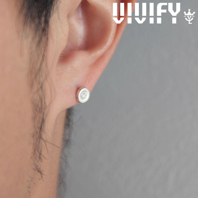 VIVIFY(ヴィヴィファイ)(ビビファイ)　K18goldpost Stamped Circle Pierce　【オーダーメイド 受注生産】【キャンセル不可】　【VIVI