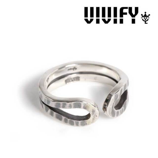 VIVIFY(ヴィヴィファイ)(ビビファイ)　Loopin' Ring/ Hammered finish　【VIVIFY リング】【VFR-160】【オーダーメイド ハンドメイド