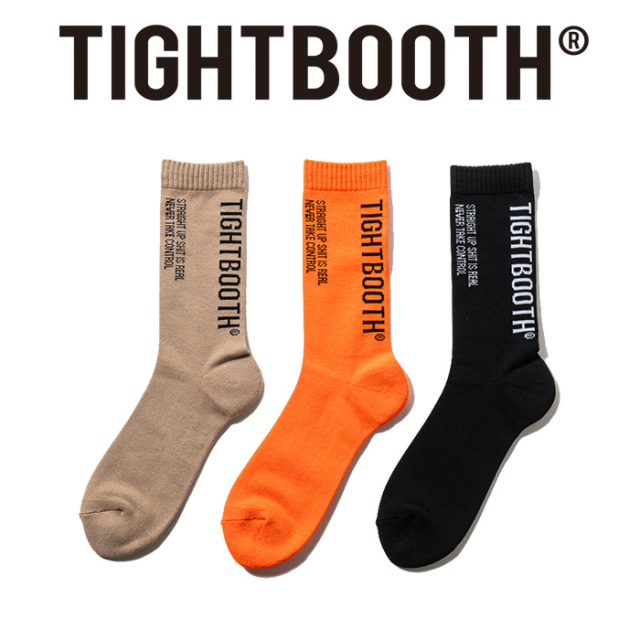 TIGHTBOOTH PRODUCTION (タイトブース プロダクション) 　 LABEL LOGO SOCKS　 【靴下 ソックス】【TIGHTBOOTH PRODUCTION タイトブ