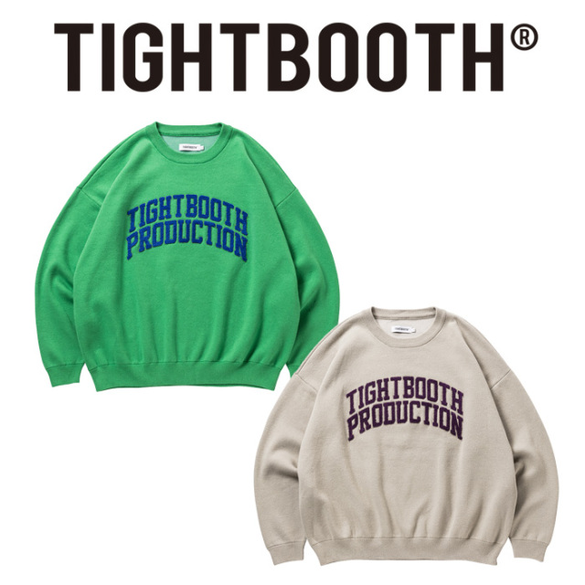 TIGHTBOOTH PRODUCTION (タイトブース プロダクション)　COLLEGE SWEATER　 【セーター】【FW25-KN02】【TIGHTBOOTH PRODUCTION タイ
