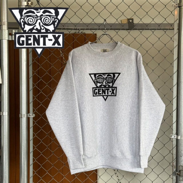 GENT-X (ジェントエックス)　ICON-SWEAT SHIRTS　 【スウェット クルーネック グレー】