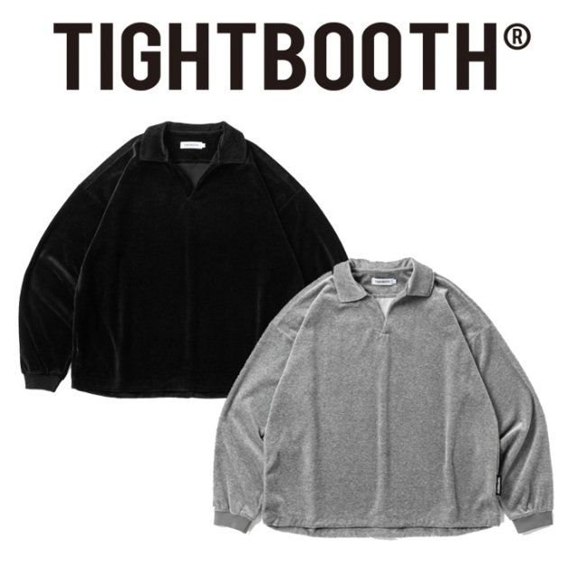 TIGHTBOOTH PRODUCTION (タイトブース プロダクション)　SKIPPER VELOUR L/S SHIRT　 【ベロア シャツ】【SS26-S01】【TIGHTBOOTH PR
