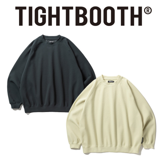 TIGHTBOOTH PRODUCTION (タイトブース プロダクション)　WAFFLE CREW KNIT　 【ワッフル クルーニット】【SS26-SW03】【TIGHTBOOTH P