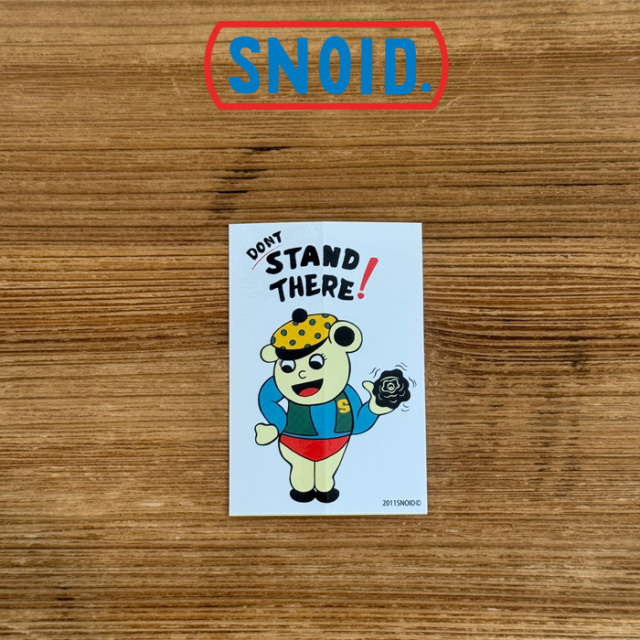 SNOID(スノイド)　DONT STAND THERE! STICKER 　【ステッカー】【RAT HOLE STUDIO】