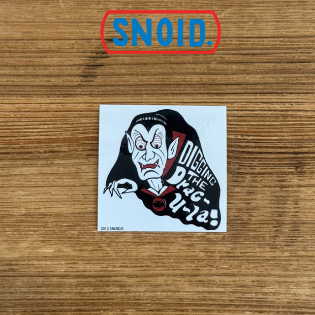 SNOID(スノイド)　DIGGING THE Drac-u-la! STICKER 　【ステッカー】【RAT HOLE STUDIO】