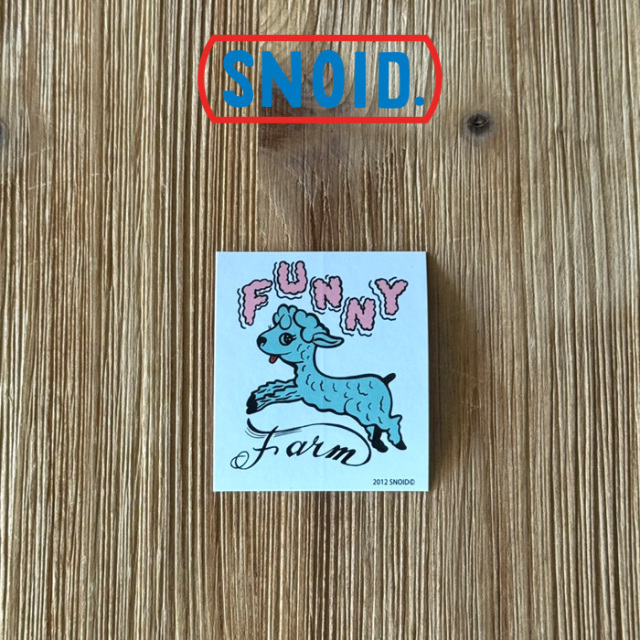 SNOID(スノイド)　FUNNY Farm STICKER 　【ステッカー】【RAT HOLE STUDIO】
