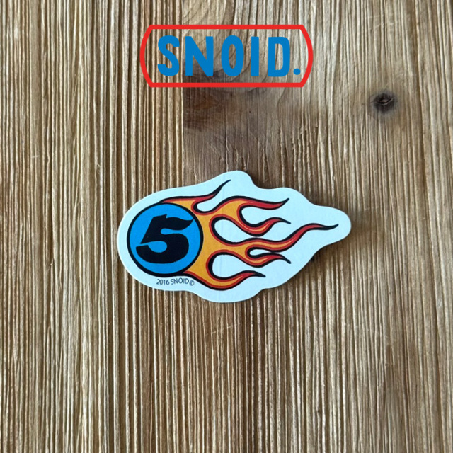 SNOID(スノイド)　Fire ball XL5 STICKER 　【ステッカー】【RAT HOLE STUDIO】