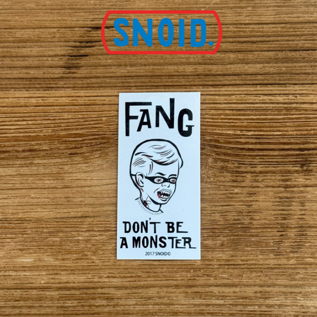 SNOID(スノイド)　FANG STICKER 　【ステッカー】【RAT HOLE STUDIO】