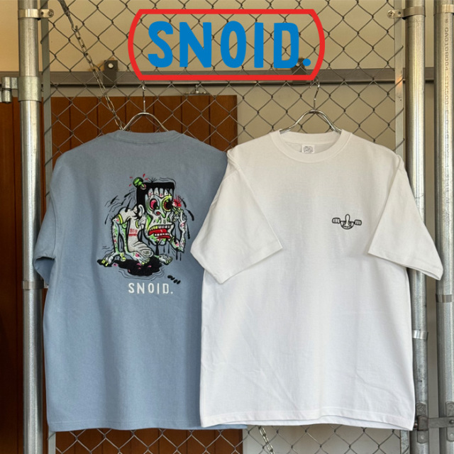 SNOID (スノイド)　Big Franky Embroidery S/S T-shirts　【Tシャツ】【RAT HOLE STUDIO】