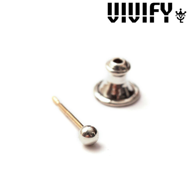 VIVIFY(ヴィヴィファイ)(ビビファイ)　K18goldpost Dot Pierce (S)　【オーダーメイド 受注生産】【キャンセル不可】　【VIVIFY ピア