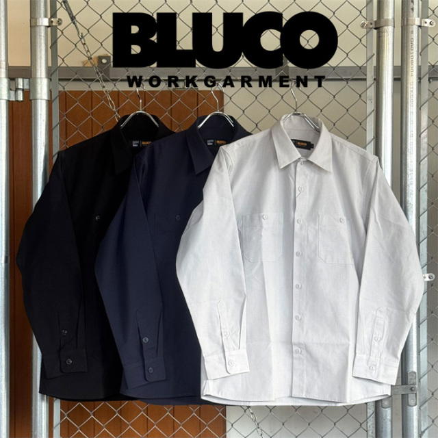 BLUCO (ブルコ)　スタンダードワークシャツ L/S -SOLID-　【ワークシャツ 長袖】【161-11-109】【2026　SPRING COLLECTION】【お取り