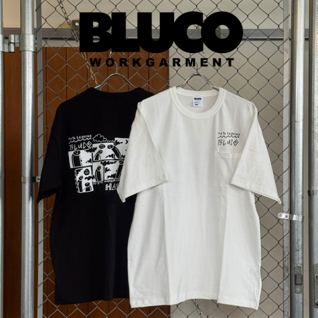 BLUCO (ブルコ)　ドライコットン ポケットTシャツ -ARTWORK BY DISKAH-　【Tシャツ 半袖】【161-22-021】【2026　SPRING COLLECTION 