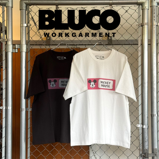 BLUCO (ブルコ)　(DISNEY×BLUCO) プリントTシャツ ”MICKEY MOUSE"　【Tシャツ】【164-22-045】【2026 HIGH SUMMER COLLECTION 新作】