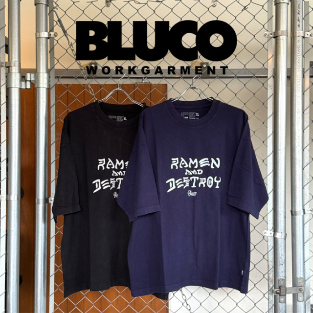 BLUCO (ブルコ)　(RAMEN&DESTROY×BLUCO) ピグメントオーバーTシャツ　【Tシャツ】【164-22-056】【2026 HIGH SUMMER COLLECTION】【