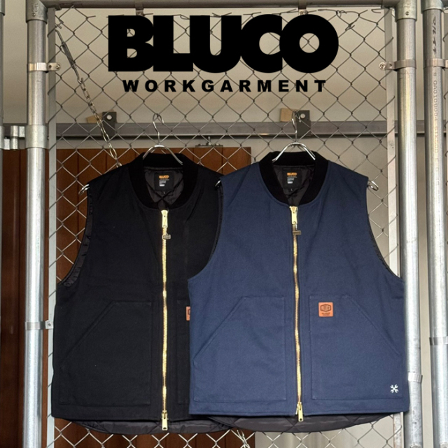 BLUCO (ブルコ)　リブカラー ダックベスト　【ベスト】【165-35-022】【2026 FALL COLLECTION】【お取り寄せ商品 キャンセル不可】