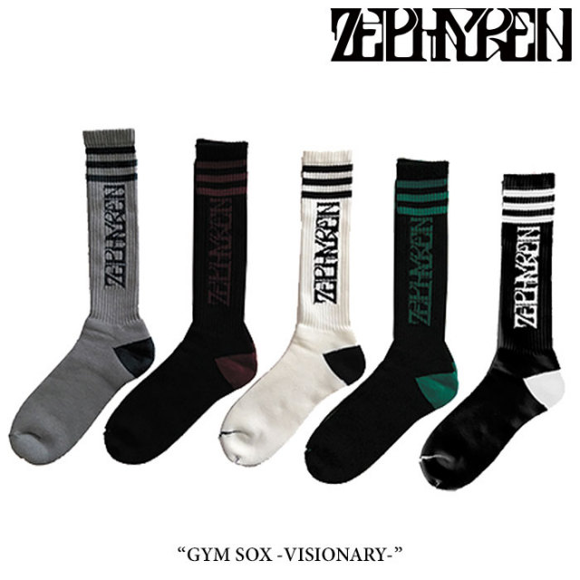 ZEPHYREN(ゼファレン)　GYM SOX -VISIONARY-　【ラインソックス 靴下】【即発送可能】【Z16UY04】