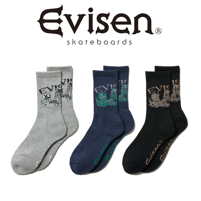 Evisen Skateboards (エヴィセン スケートボード)　DRAGON SOCKS　 【ソックス 靴下】【エビセン スケートボード Evisen Skateboards