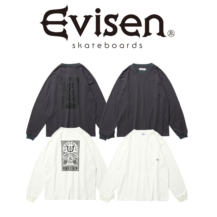 Evisen Skateboards (エヴィセン スケートボード)　 BEST MATCH POCKET LS TEE 　 【ロングスリーブTシャツ 長袖】【エビセン スケー