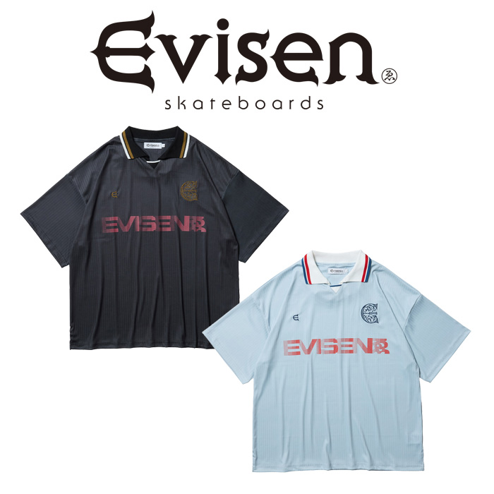 Evisen Skateboards (エヴィセン スケートボード)　 EVI-FC SHIRT 　 【ゲームシャツ】【エビセン スケートボード Evisen Skateboard