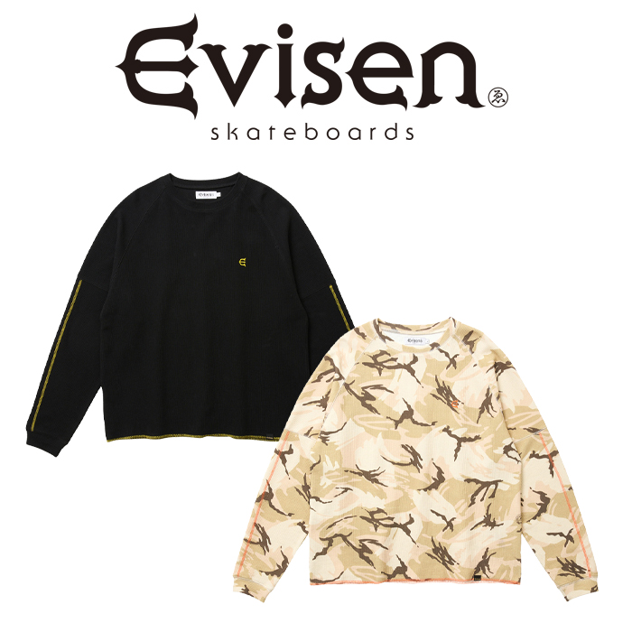 Evisen Skateboards (エヴィセン スケートボード)　WOODLAND THERMAL LS TEE　 【Tシャツ 長袖】【エビセン スケートボード Evisen S