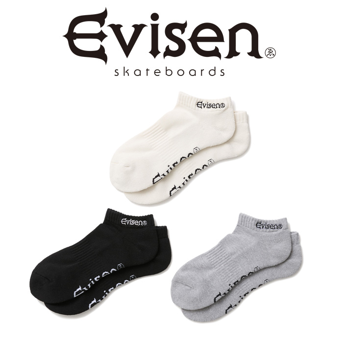 Evisen Skateboards (エヴィセン スケートボード)　 LOGO ANKLE SOCKS 　 【アンクル ソックス】【エビセン スケートボード Evisen S