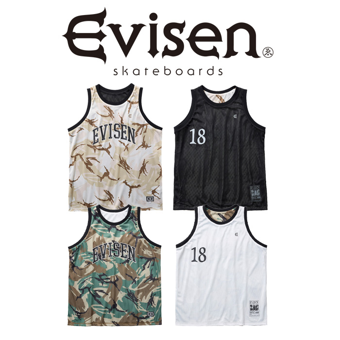Evisen Skateboards (エヴィセン スケートボード)　 OHAKO CAMO MESH TANK 　 【メッシュ タンク】【エビセン スケートボード Evisen