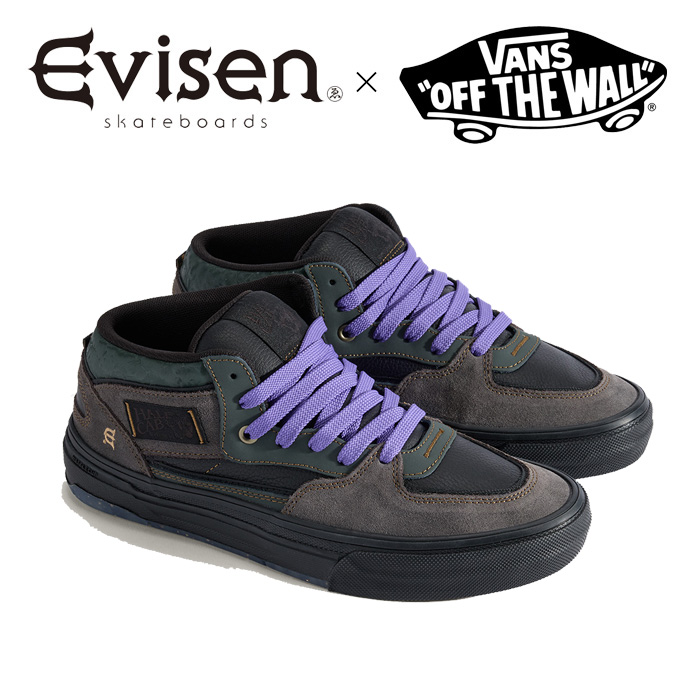 Evisen Skateboards (エヴィセン スケートボード)　EVISEN ×VANS Skate Half Cab Wafflecup　【VN000D9ZEAQ】【Vans コラボ】【エビ
