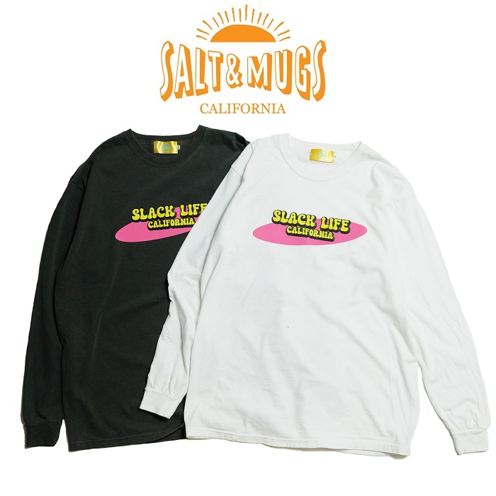 SALT&MUGS(ソルトアンドマグズ)　Pink Record L/S　【ロングスリーブTシャツ 長袖】【2024 Summer＆Ealy Autumn collection】【SMLST