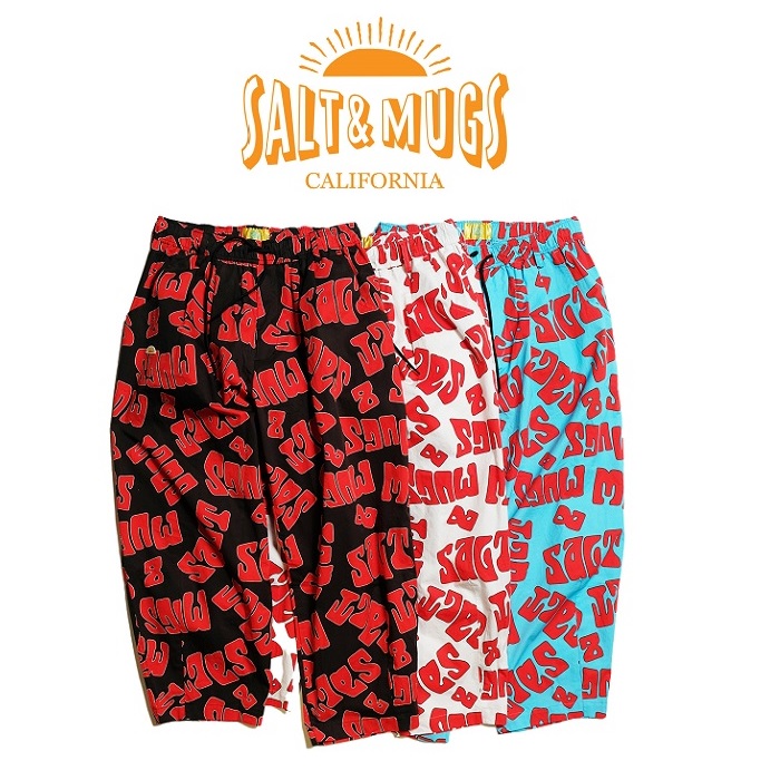 SALT&MUGS(ソルトアンドマグズ)　SM Textile Pants　【ワイドパンツ】【2024 Summer＆Ealy Autumn collection】【SMPT008】【お取り