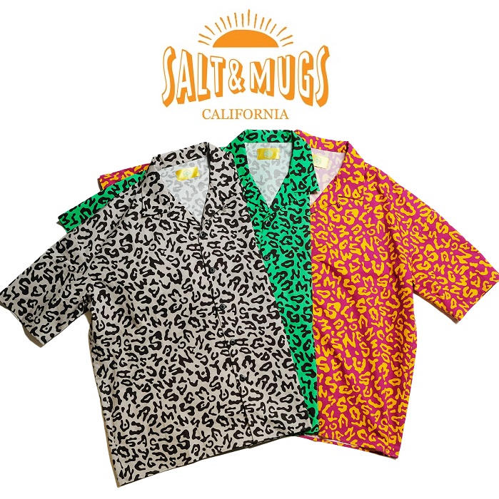 SALT&MUGS(ソルトアンドマグズ)　Leopard Name Shirt　【シャツ 半袖】【2024 Summer＆Ealy Autumn collection】【お取り寄せ商品 キ