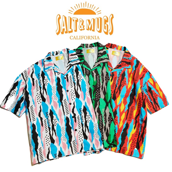 SALT&MUGS(ソルトアンドマグズ)　Geometric Pattern Shirt　【シャツ 半袖】【2024 Summer＆Ealy Autumn collection】【お取り寄せ商