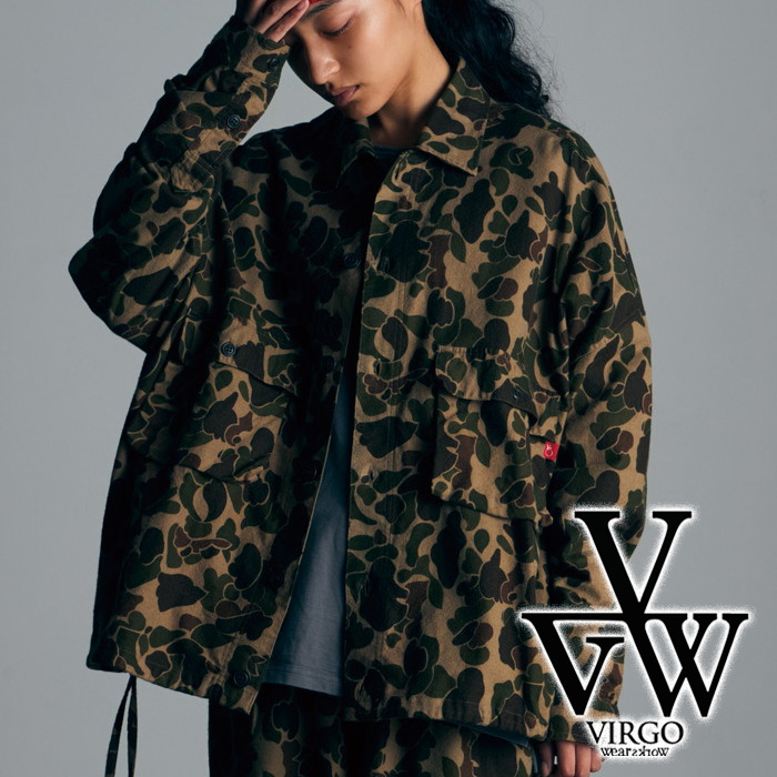 【SALE30%OFF】　VIRGOwearworks (ヴァルゴウェアワークス)  　Wide and loose shirts jacket　【シャツジャケット】【VG-JKT-384】