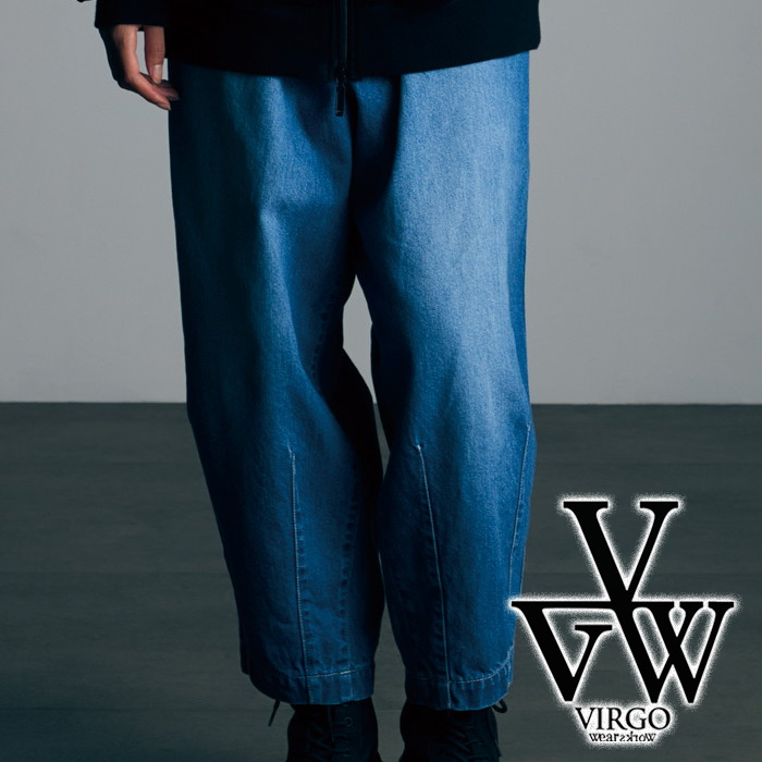 【SALE40%OFF】　VIRGOwearworks (ヴァルゴウェアワークス)  　VGW Type-2 wide denim pants (VIRGOwearworks×女神織DENIMES)　【デ
