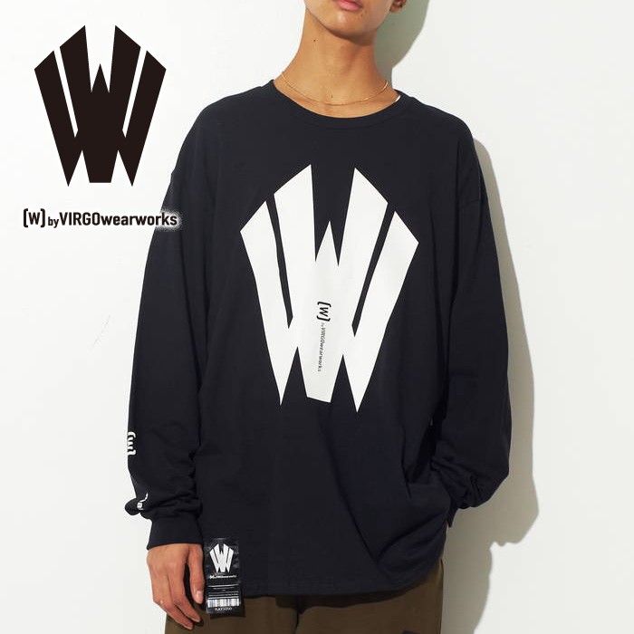 VIRGOwearworks (ヴァルゴウェアワークス)  　W-front L/S　【ロングスリーブTシャツ】【W-LSPT-001】【2024 SPRING&EARLY SUMMER 新