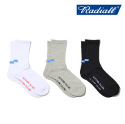 RADIALL ラディアル 　WHEELS EMB - 1PAC SOX MID / DRALON　 【ソックス 靴下】【2026 SPRING & SUMMER 新作】【RAD-PAC079】【イン