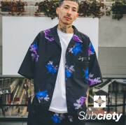 SUBCIETY (サブサエティ)　FLOWER PATTERN SHIRT　【シャツ 半袖】【105-22455】【2023 SPRING COLLECTION】【お取り寄せ商品 キャン