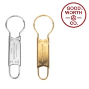 GOOD WORTH (グッドワース) & CO. 　Vintage key keeper　【キーリング キーホルダー シルバー ブラス】　