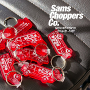 SAMS MOTORCYCLE (サムズモーターサイクル)　CHEVY VAN KEY　【キーホルダー ラバー】【レッド】