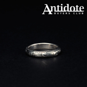 ANTIDOTE BUYERS CLUB(アンチドートバイヤーズクラブ)　Engraved Round Ring　【RX-704-1】【シルバー SILVER 950】【リング 指輪】