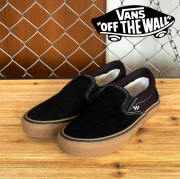 VANS バンズ ヴァンズ 　  SKATE SLIP-ON (BLACK/GUM)　 【スケート スリッポン ブラック】【VANS バンズ スニーカー】【定番 おしゃ
