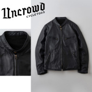 UNCROWD(アンクラウド)　HEAVY SHEEP RIDERS JACKET　【ライダーズジャケット 皮ジャン】【2305】【予約商品 キャンセル不可】【2023