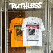 RUTHLESS (ルースレス)　TINY SHIT S/S TEE　【Tシャツ 半袖】【ホワイト イエロー】　