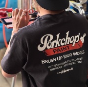 PORKCHOP GARAGE SUPPLY (ポークチョップ ガレージサプライ)　 PCP LOGO TEE 　【TEE Tシャツ ホワイト ブラック】【インタープレイ 