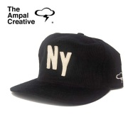 THE AMPAL CREATIVE (ザ・アンパル クリエイティブ)　NY CITY Snapback Cap Black Corduroy　【キャップ 帽子 定番 人気 カリフォル