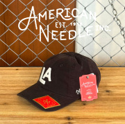 AMERICAN NEEDLE (アメリカンニードル)　ARCHIVE - LOS ANGELES ANGELS(BLACK)　【キャップ 帽子 定番 人気 LA ロゴ】【SMU714A-LAA