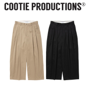 COOTIE(クーティー) 　 Cotton Twil 2 Tuck Trousers　【CTE-26A108】【コットン ツイル 2タック パンツ】【COOTIE】【COOTIE PRODUC