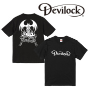 DEVILOCK(デビロック)　DAIMLER & FIRE TEE　【Tシャツ 半袖 定番ロゴ】【フロント&バックプリント】【限定生産】
