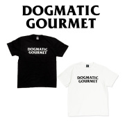DOGMATIC GOURMET (独断グルメ)　DG LOGO COTTON T-SHIRT　【半袖Tシャツ】【ホワイト ブラック】
