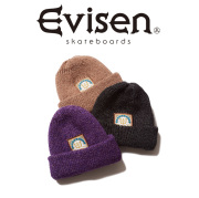 Evisen Skateboards (エヴィセン スケートボード)　 BEST MATCH LABEL BEANIE 　 【帽子 ビーニー】【エビセン スケートボード Evise